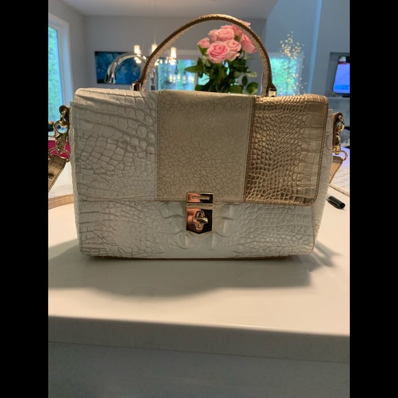Brahmin Handbags - Brahmin White and Rose Gold Crossbody Bag